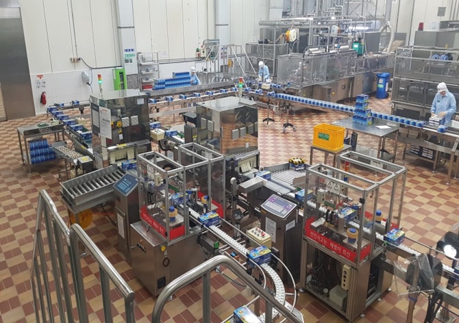 Image of overall view of factory in C beverage company.