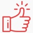 Icon of thumbs up