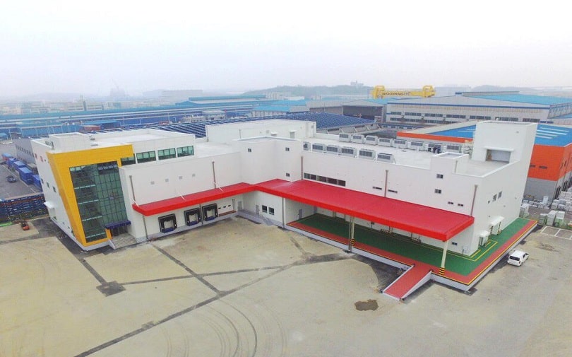 Image of factory logistics warehouse paranomic view