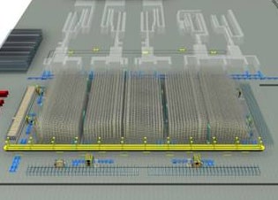 3D image of flow rack