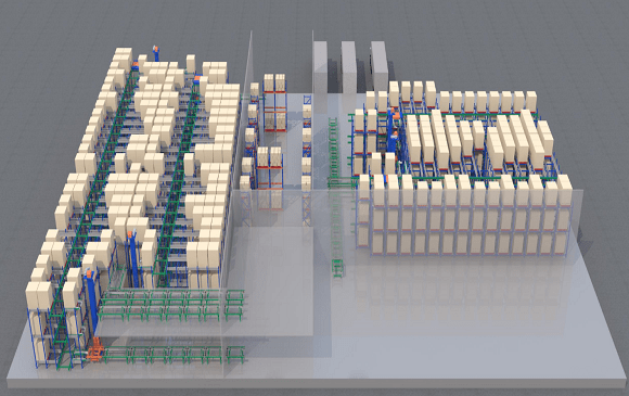 3D image of warehouse