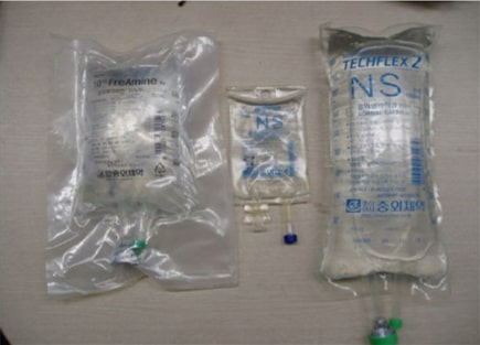 Image of packaged medical supply samples of J company's industry 4.0 project,